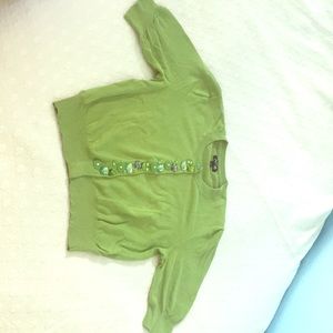 Rhinestone Button Up Shrug